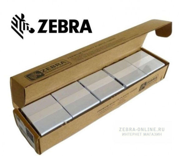 104523-111 Пластиковые карты Zebra Geniune, CR80- упаковка 500 штук